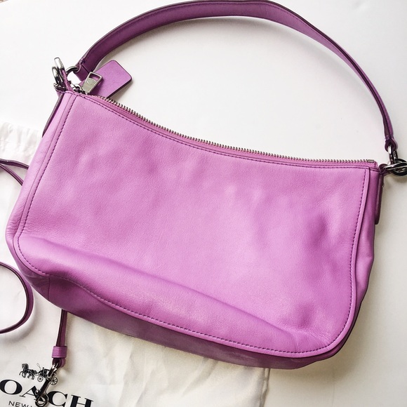Lilac COACH crossbody satchel - Picture 7 of 8